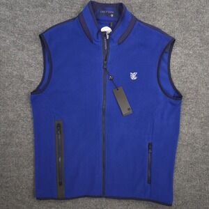 Greyson Algonquin Vest Mens Large Emperor Blue Full Zip Performance Microfleece